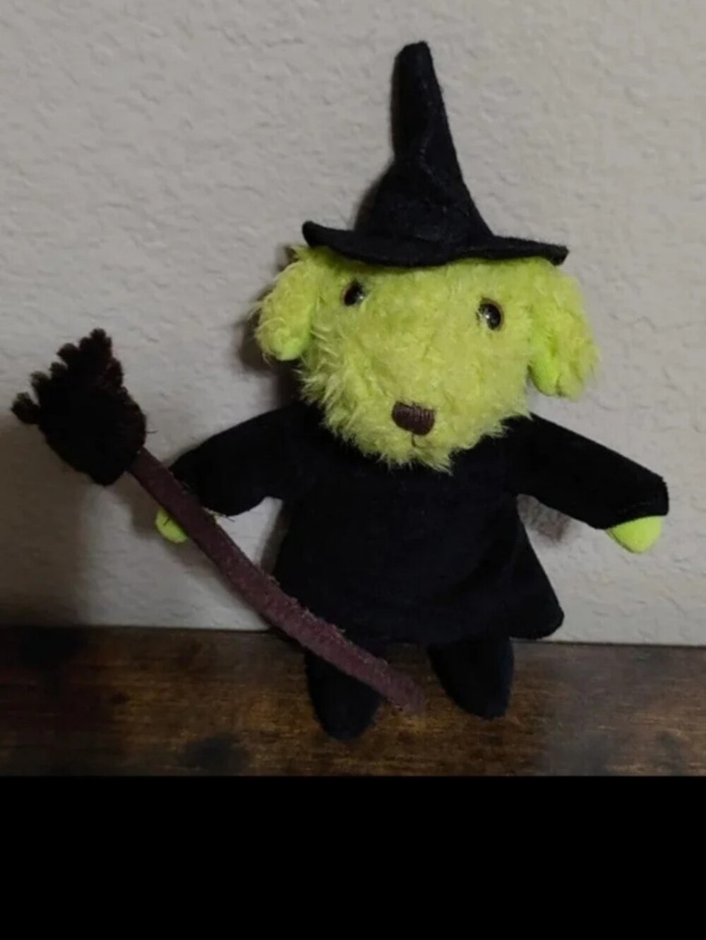 Adorable Rare (Hard To Find) Old Navy Small Green Wicked Witch Teddy Plush